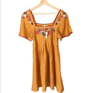 [madewell]Embroidered Spanish Square Neck Dress